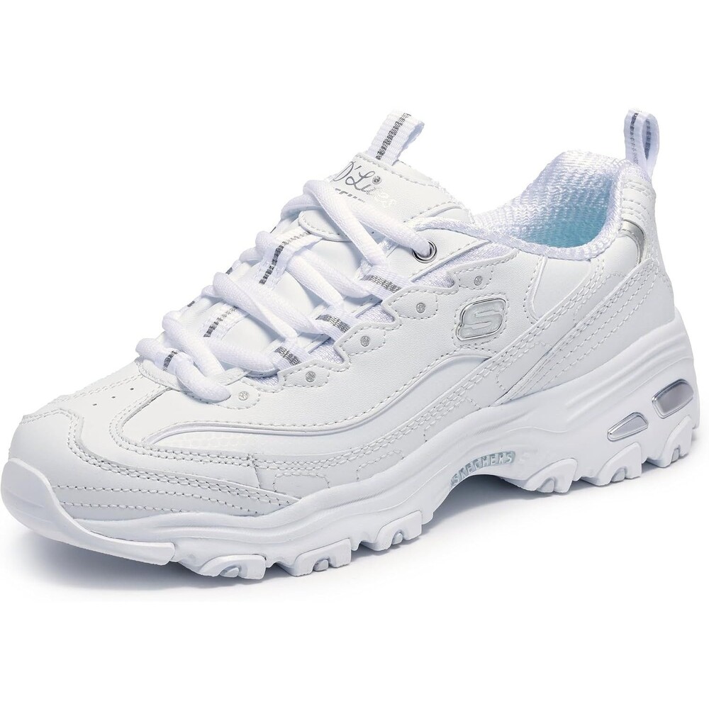 Skechers Women's D'Lites Fresh Start Memory Foam Sneaker White Size 10